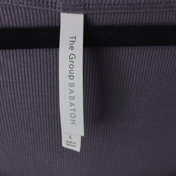 Aritzia Babaton dark gray ribbed maxi dress. Large L - Picture 3 of 3
